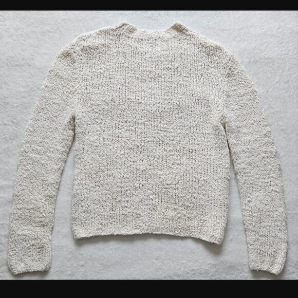 LINGUA FRANCA "take it easy" goop travel fave bouclé-cotton knit sweater $495 m - Picture 8 of 13